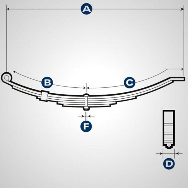 Trailer Suspension Leaf Springs - Prescott Trailers